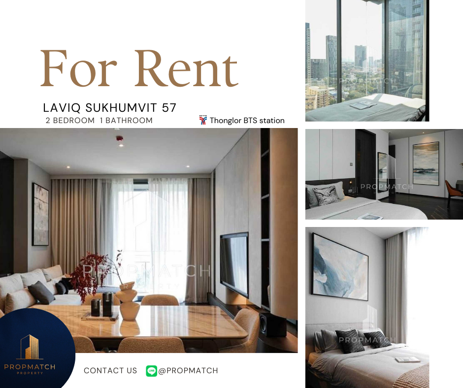 ให้เช่าคอนโดสุขุมวิท อโศก ทองหล่อ : ✨Flash Deal✨Laviq Sukhumvit 57 (3Bed 3Bath 114 SQM.) แต่งครบพร้อมอยู่ !! เพียง 169,000 บาทต่อเดือน Tel.0981315848 @propmatch