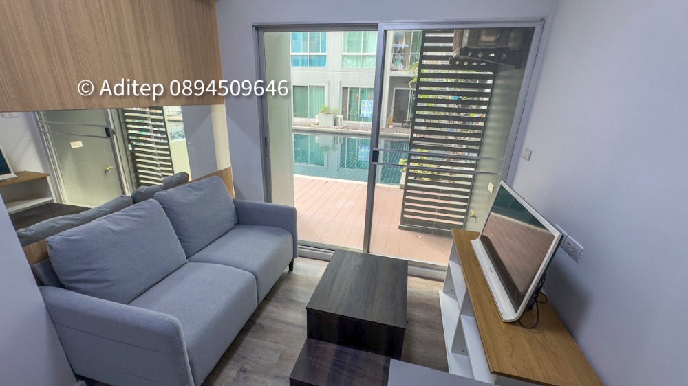 For SaleCondoRatchadapisek, Huaikwang, Suttisan : Condo for sale, A Space Play Sutthisan, 1 bedroom swimming room, 41 sq.m., near MRT Sutthisan Furniture, ready to move in.