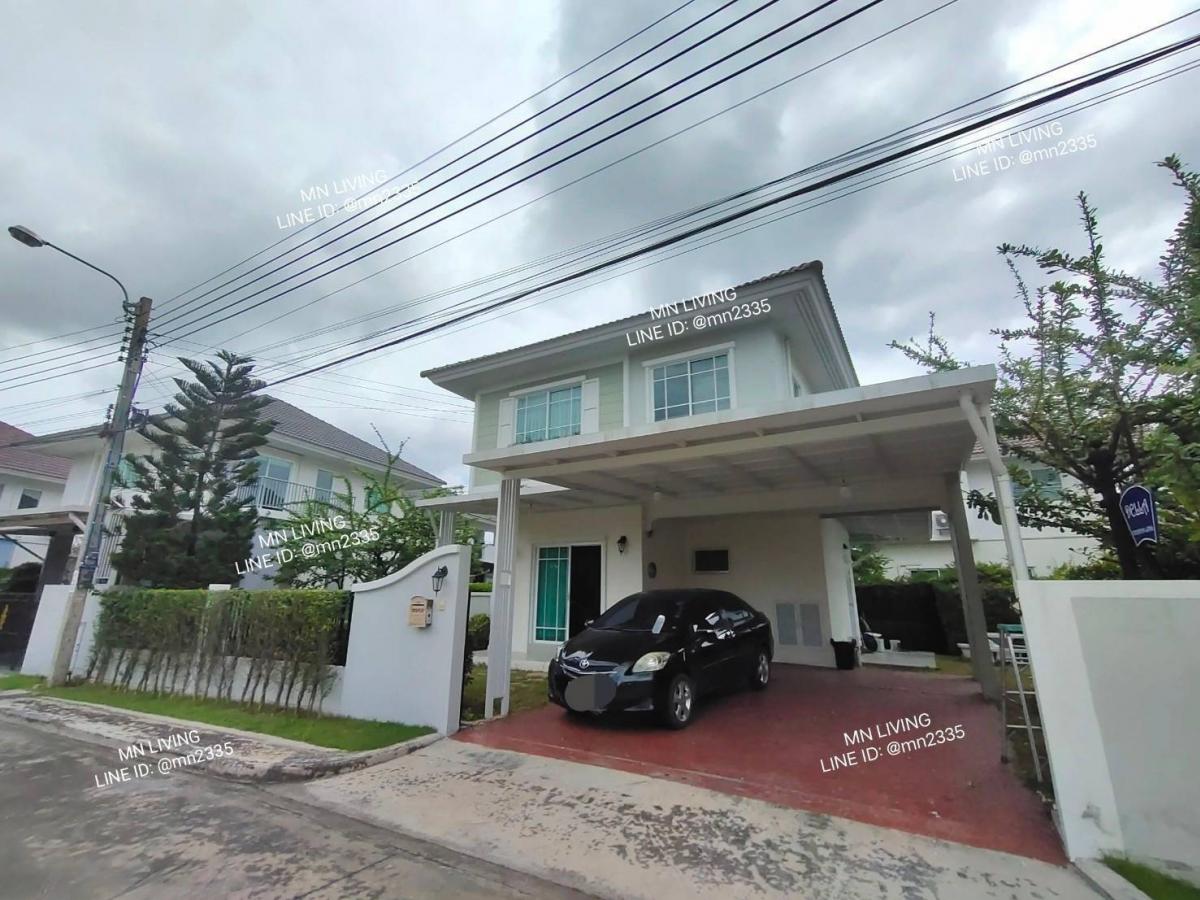 For RentHouseMin Buri, Romklao : Detached House for rent Perfect Park Suvannabhumi Village, fully rent fee 35,000 THB/month