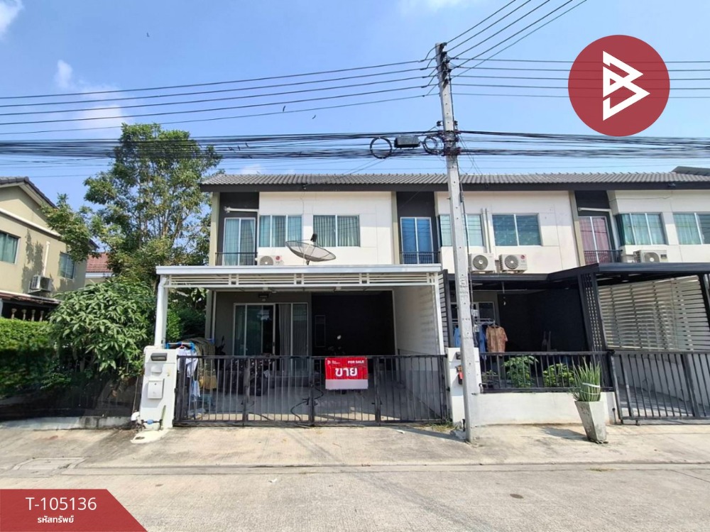 For SaleTownhousePathum Thani,Rangsit, Thammasat : Townhouse for sale Pruksa Village 134 Rangsit-Khlong 7 (Baan Prksa134 Rangsit-Klong7) Thanyaburi Pathum Thani