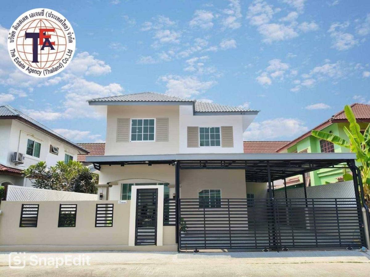 For SaleHouseNawamin, Ramindra : 2 storey detached house for sale, KC CAC Village, Ham 12, New Village 40, Khlong Sam Wa, Lam Luk Ka, Suwinthawong, Nong Chok, Hathairat, Liam, Khlong Song Phraya Suren, Nimit Mai, Ram Inthra, Fashion Island, Safari, Sin Medical Hospital Nopparat Hospital