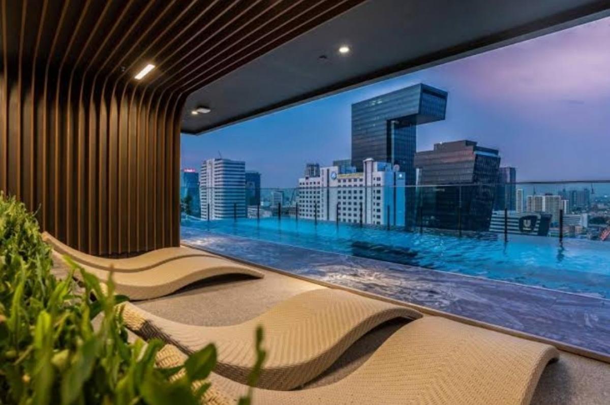 For SaleCondoRama9, Petchburi, RCA : Selling at a loss The Line Asoke-Ratchada, a luxury condo in the Rama 9 area 🔥 The best price in the market, near MRT Rama 9, only 300 meters