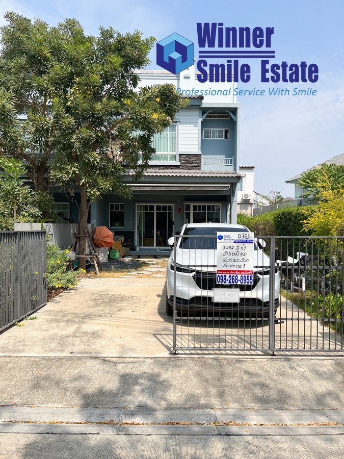 For SaleTownhomeSamut Prakan,Samrong : Townhouse for sale Indy 2 Srinakarin, size 3 bedrooms, 3 bathrooms, corner house, land area 40.8 sq m, single house style