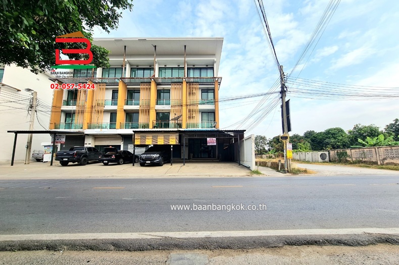 For SaleShophouseNonthaburi, Bang Yai, Bangbuathong : Commercial building, Bang Yai-Bang Khulat 9, area 24.1 sq m., Kanchanaphisek Road, Bang Yai District, Nonthaburi Province