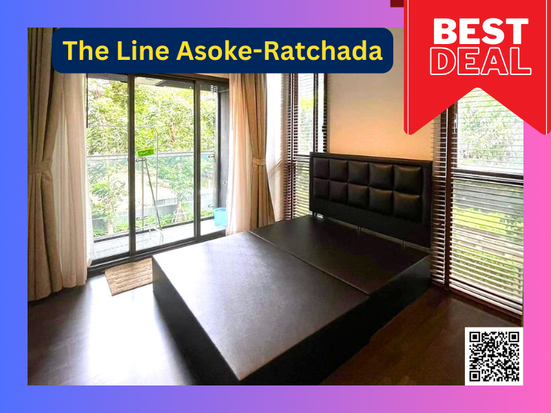 For SaleCondoRama9, Petchburi, RCA : ⭐️Urgent! Owner sells at a loss of millions. Best price in the project❤️‍🔥Selling condo The Line Asoke-Ratchada 1 bedroom 35.07 sq m. Make an appointment to view the room every day. Interested, contact 095-424-3656