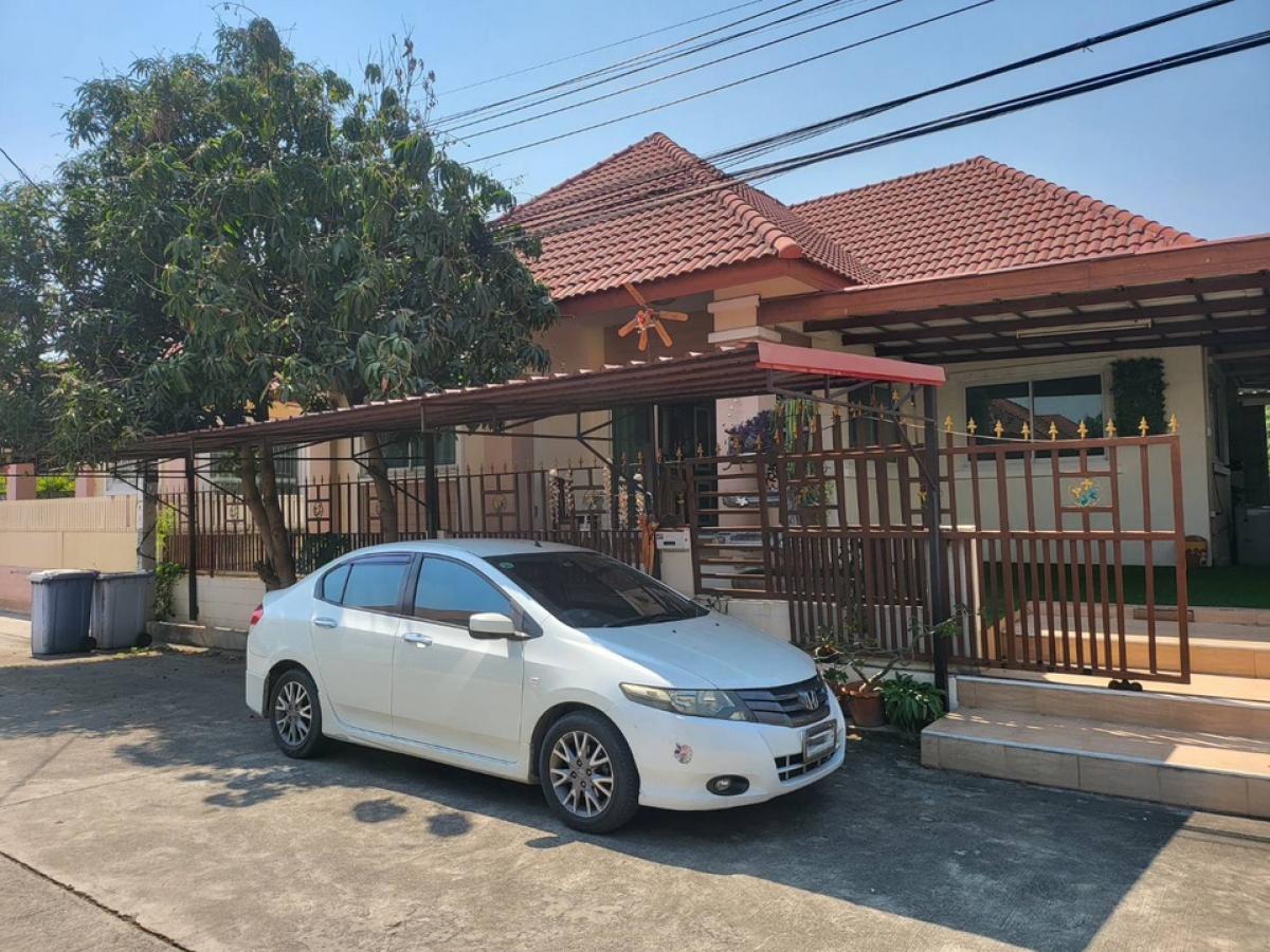 For RentHouseRama 2, Bang Khun Thian : Single-storey house for rent, 54 sq m., Pa Plearn Village, Thian Thale 19, fully furnished, near Lotus Rama 2