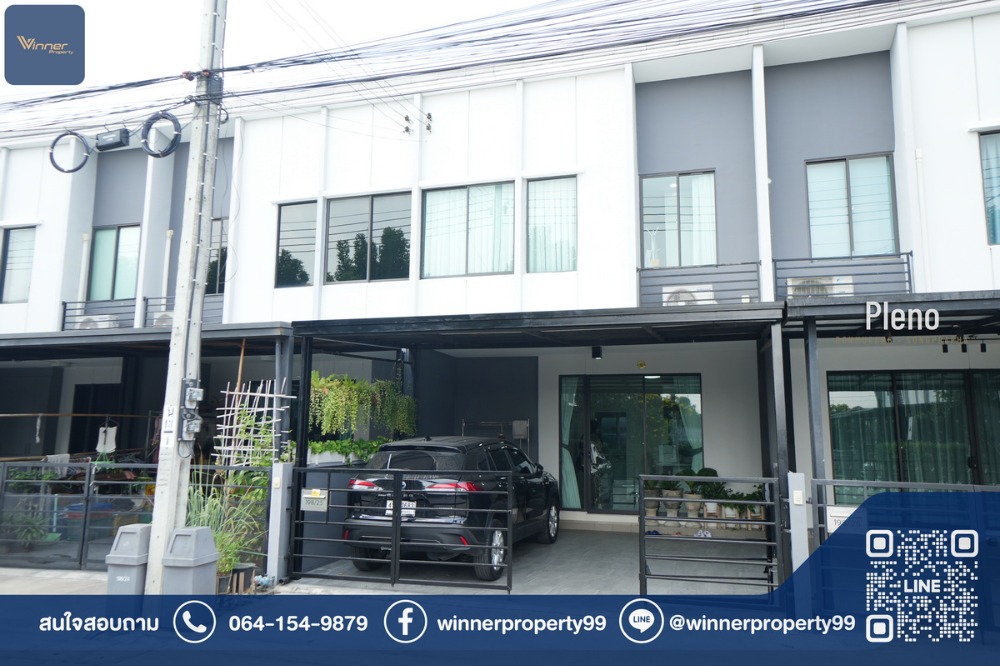 For SaleTownhouseVipawadee, Don Mueang, Lak Si : A66166T (below cost) 2-storey townhouse for sale, Pleno Village, Don Mueang-Songprapa, decorated, ready to move in, near Don Mueang Airport