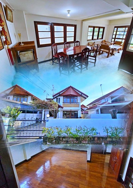 For RentHouseRattanathibet, Sanambinna : Pure Place Ratchapruek 2.4 km. Big C ThaIt 2.6km. KohKret 2-storey detached house good location 50 s