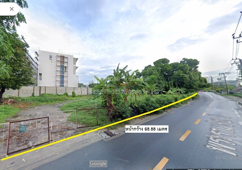 For RentLandRama9, Petchburi, RCA : KL0056 Long -term land for 1 rai, next to the road in Soi Rama 9, suitable for warehouses, stocks or other businesses or investing in a copy. This area is renting 180,000 - 220,000 baht/month, Rama 9, in and out in many ways. Can be bald