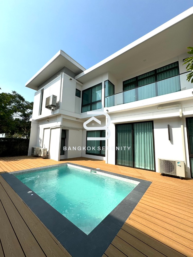 For RentHouseSamut Prakan,Samrong : Mantana Bangna Km.15 with private pool for rent