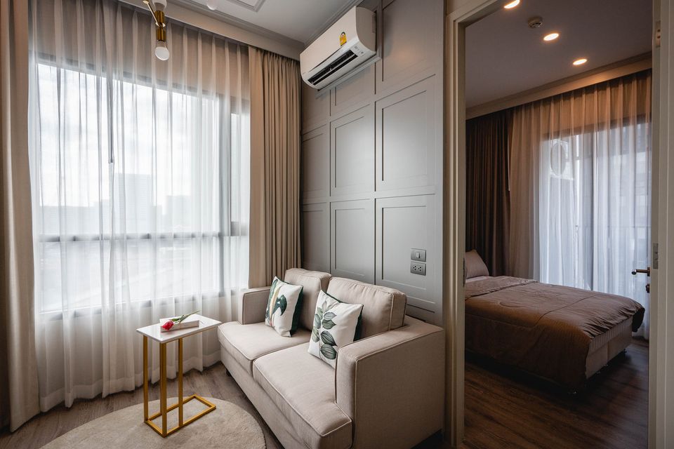 For RentCondoKasetsart, Ratchayothin : Condo for rent, KnightsBridge Prime Ratchayothin [KnightsBridge Prime Ratchayothin], beautiful room, good price, convenient travel, fully furnished, ready to move in immediately, make an appointment to view the room.