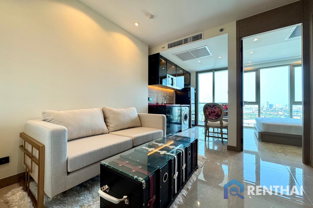 For SaleCondoPattaya, Bangsaen, Chonburi : For sale The Riviera Ocean Drive 1 bedroom 27 sqm good price and on facility floor 21