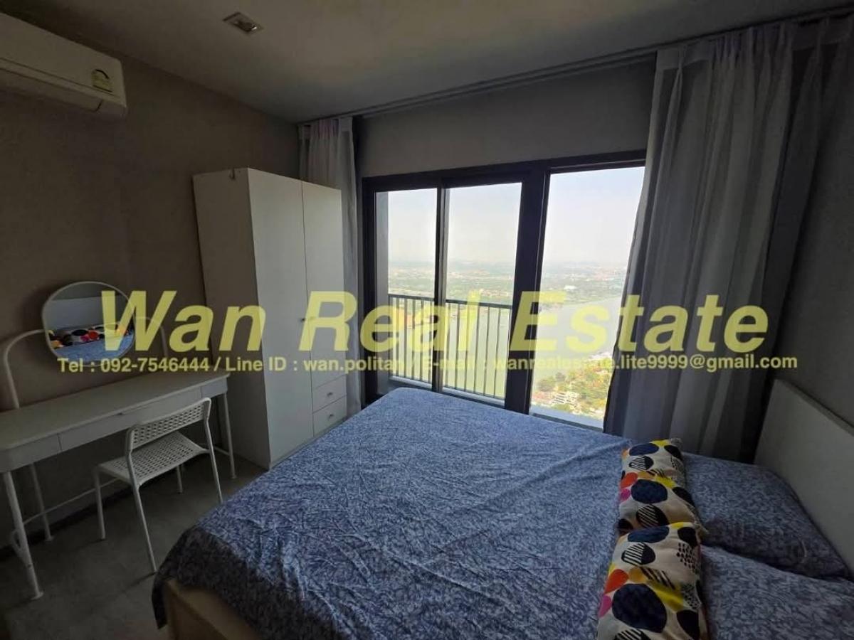 For RentCondoRattanathibet, Sanambinna : For rent, Politan Aqua, new room, never occupied, just received transfer (5528)