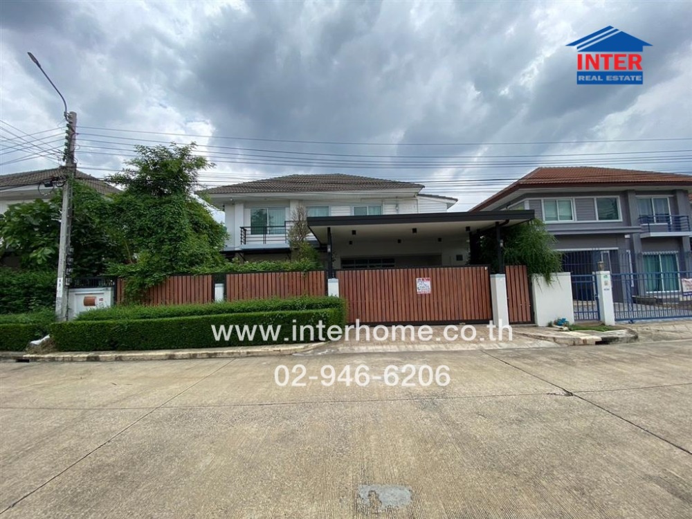 For SaleHouseMin Buri, Romklao : 2-storey detached house, 54.8 sq.w., Perfect Place Village, Ramkhamhaeng-Suvarnabhumi 2, Soi Ramkhamhaeng 174, Ramkhamhaeng Road, Soi Ramkhamhaeng 174, Min Buri District, Bangkok