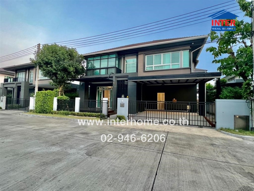 For SaleHousePhutthamonthon, Salaya : 2-storey detached house, 61.2 sq.w., Bangkok Boulevard Village, Pinklao, Petchkasem, Kanchanaphisek Road, next to Phutthamonthon Sai 4 Road, Sam Phran, Nakhon Pathom