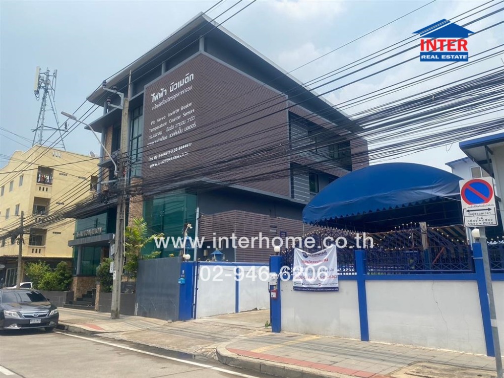 For SaleOfficeKaset Nawamin,Ladplakao : 4-storey office building, 100.03 sq.w., office building, Soi Ram Intra 34, near the German Brewery, Soi Yu Yen, At Narong Expressway, Ram Intra Road, Bang Kapi District, Bangkok