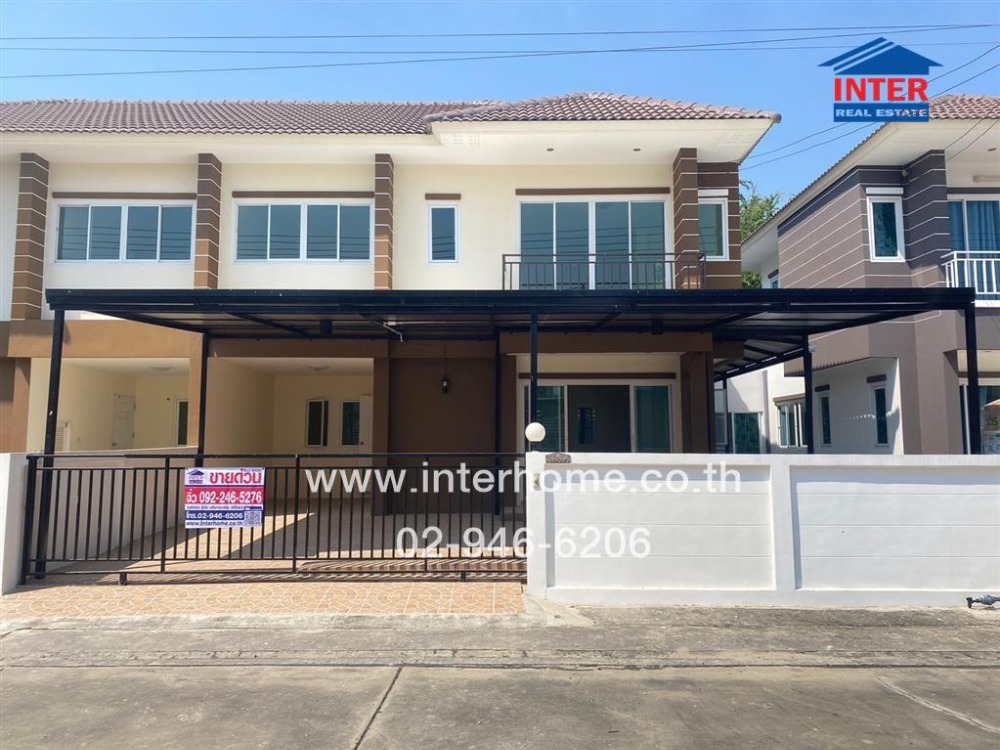 For SaleHousePathum Thani,Rangsit, Thammasat : 2-storey detached house, 37.2 sq.w., Phumisiri Village, Rangsit, Khlong 7, near Sarasas Witaed Rangsit School, Khlong 7, Rangsit-Nakhon Nayok Road, Khlong 7, Thanyaburi, Pathum Thani