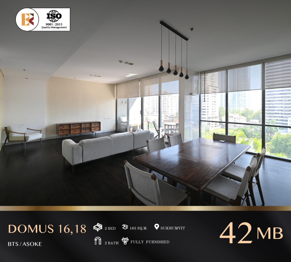 For SaleCondoSukhumvit, Asoke, Thonglor : Domus 16,18 – Luxury Condo in the Heart of Asoke, Near BTS Asoke