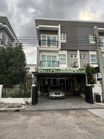 For RentTownhouseVipawadee, Don Mueang, Lak Si : Code C6645, 3-storey home office for rent, Chuen Chuen Modus Vibhavadi project, decorated in a cafe style, near Don Mueang Airport