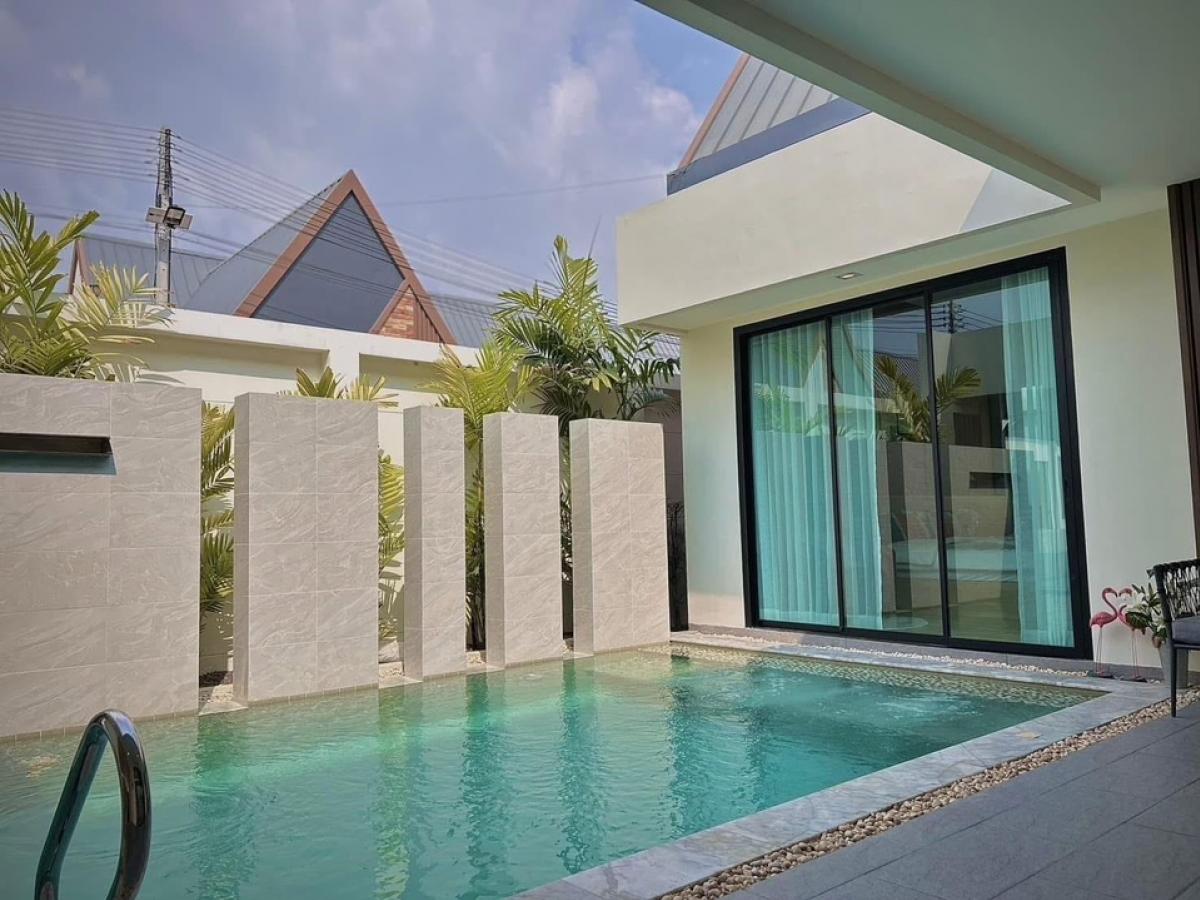 For SaleHousePattaya, Bangsaen, Chonburi : 📍Beautiful pool villa house, good location, warm, quiet, surrounded by nature. House in the Villa Forestias project (Baan Mae 4)