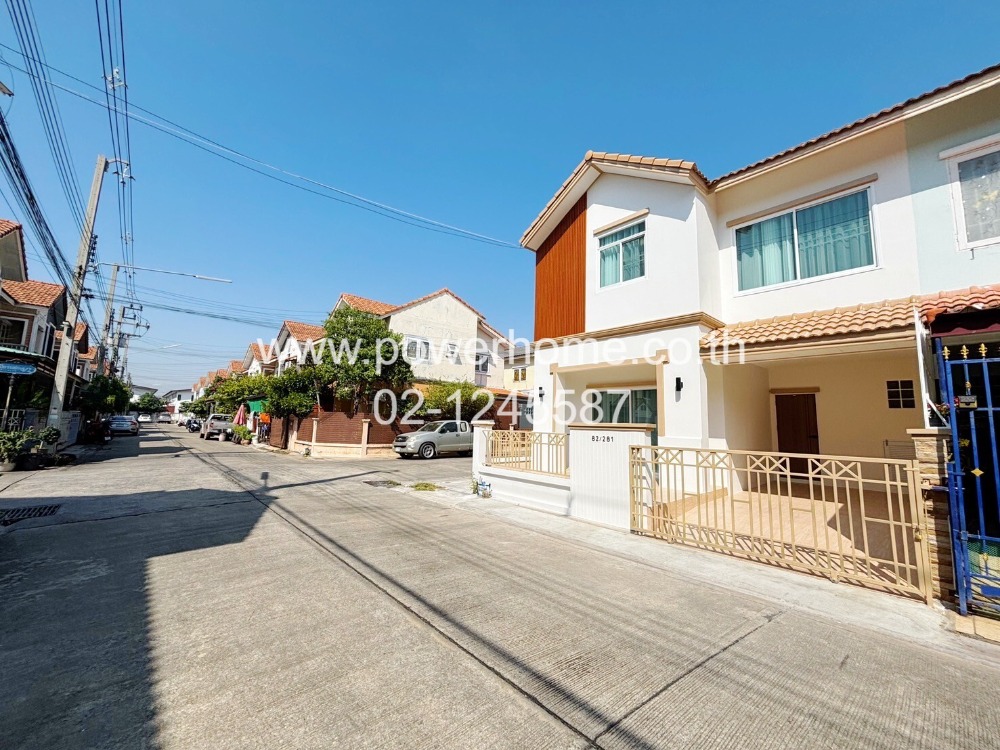 For SaleTownhousePathum Thani,Rangsit, Thammasat : Townhouse for sale, 2 floors, Baan Fa Piyarom Village, Phase 8, Ruean Phruek, Lam Luk Ka Khlong 6, Soi 4/1