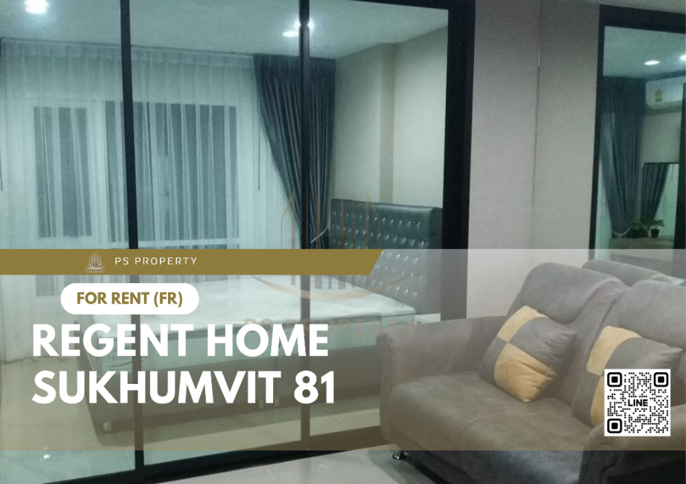 ให้เช่าคอนโดอ่อนนุช อุดมสุข : ให้เช่า 🔥 Regent Home Sukhumvit 81 🔥 เฟอร์นิเจอร์ และ เครื่องใช้ไฟฟ้าครบ ใกล้ BTS อ่อนนุช