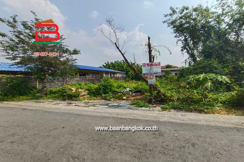 For SaleLandLadprao101, Happy Land, The Mall Bang Kapi : Vacant land, area 139 sq m., Soi Khubon 25, Intersection 8, Khubon Road, Chorakeabua Subdistrict, Bang Kapi District, Bangkok