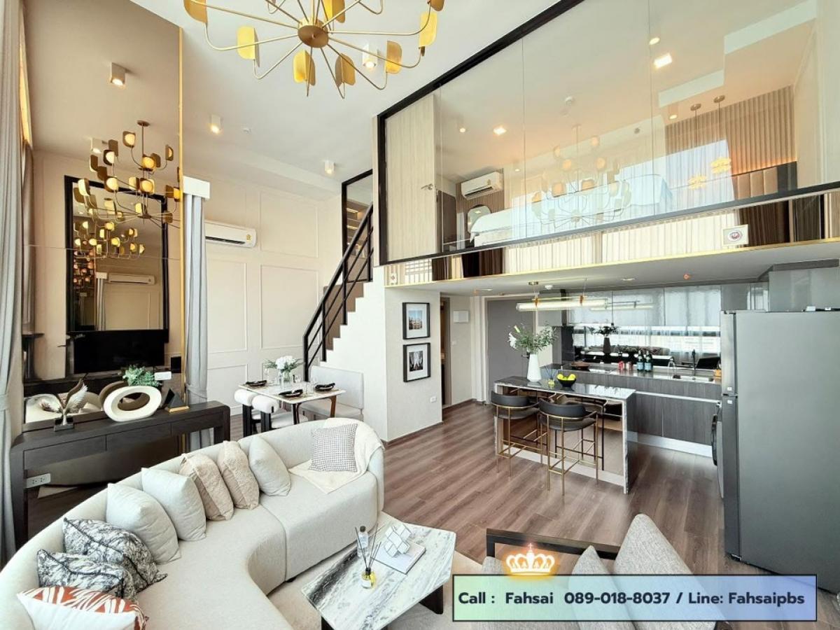 ขายคอนโดพระราม 9 เพชรบุรีตัดใหม่ RCA : ✨ Ideo Rama 9 - Asoke 🔰 2Bedroom Hybrid ( แบบ 2 ชั้น ) 💎ขนาด 76 ตรม. 🪜ชั้นสูง - วิวสวย 📲ฟ้าใส : 089-018-8037 🆔 Fahsaipbs