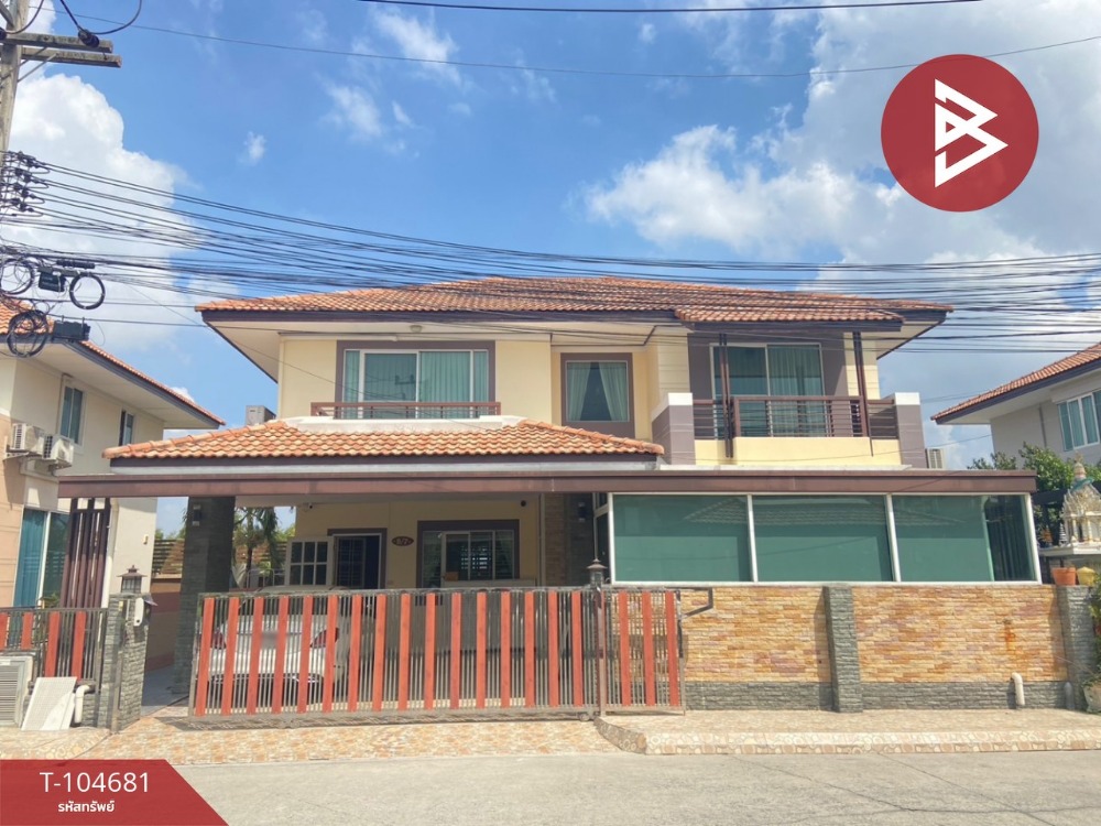 For SaleHousePathum Thani,Rangsit, Thammasat : Single house for sale, Garden Villa Waterfront Village, Lam Luk Ka, Pathum Thani