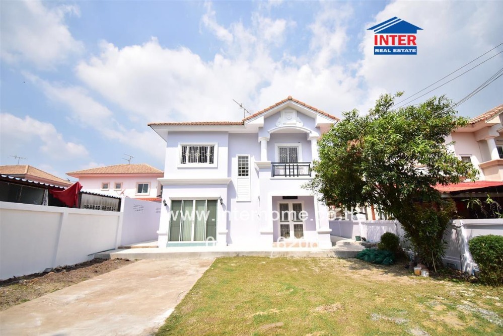 For SaleHousePathum Thani,Rangsit, Thammasat : 2-storey detached house, 77 sq m, Pruksa Village 3, Khlong 3, Soi Liap Khlong 3, Rangsit-Nakhon Nayok Road, Liap Khlong Sam Road, Khlong Luang, Pathum Thani