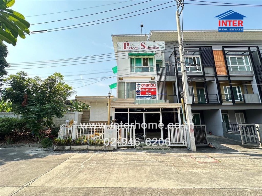 For SaleTownhouseNonthaburi, Bang Yai, Bangbuathong : Townhouse 3 floors 84.9 sq.w. Village, Four Seasons Ratchaphruek-Rattanathibet near MRT Bang Rak Yai Soi Bang Rak Noi, Soi 8, Ratchapruek Road, Rattanathibes Road, Bang Bua Thong Nonthaburi