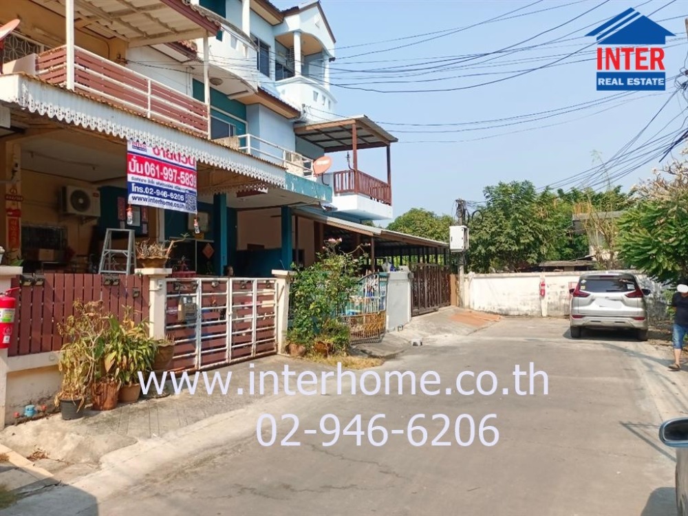 For SaleTownhouseSeri Thai, Ramkhamhaeng Nida : 3 -story townhome 22.5 sq.w. Village, Nuakan Seri Thai 43, near Bueng Kum District Office, Soi Serithai 43, Lat Phrao Road, Serithai Road, Bueng Kum District, Bangkok