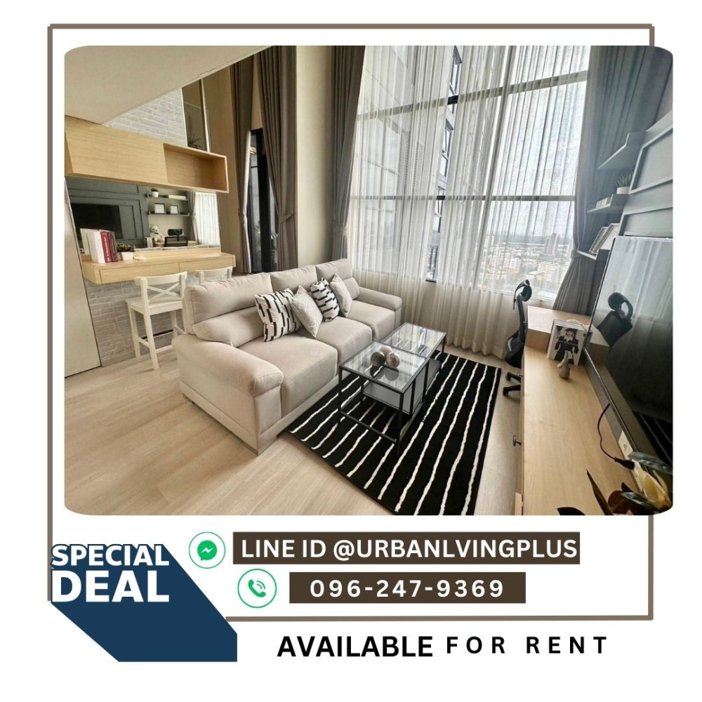 For RentCondoSathorn, Narathiwat : ( U20250214100 ) Tel/Line 096-2479369 / For Rent Knightsbridge Prime Sathorn 1 Bedroom 1 Bathroom, 37 Sq.M. Special price 💥💥