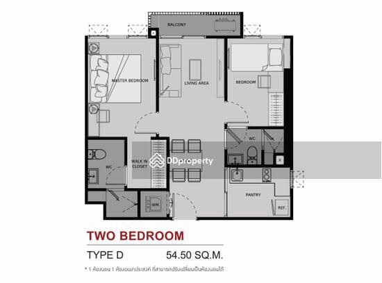 For SaleCondoRama9, Petchburi, RCA : Life Asoke 2 Bedroom 8.8MB