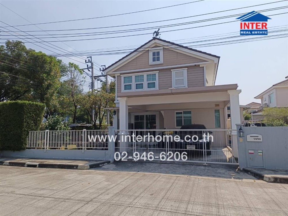 For SaleHousePhutthamonthon, Salaya : 2 storey detached house, 63.3 sq.w. Village, Villa Ji Pinklao-Salaya Near Mahidol University Soi 11, Thawi Watthana Road, Kanchanaphisek Road, Bang Kruai Nonthaburi