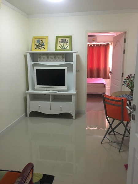 For SaleCondoBangna, Bearing, Lasalle : Condo for rent in London, Sukhumvit 109 BTS 1 bedding, 30 sqm. There is a washing machine.