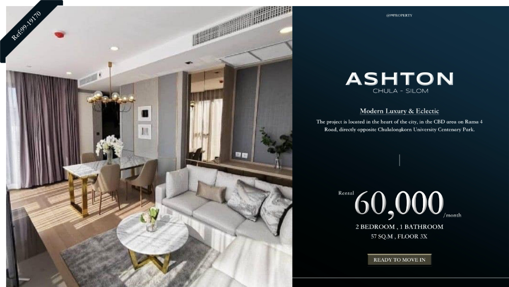 For RentCondoSiam Paragon ,Chulalongkorn,Samyan : 🏙️✨ASHTON Chula Silom [Ashton Chula-Silom] Luxury Condo