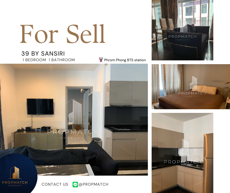 For RentCondoSukhumvit, Asoke, Thonglor : ✨Flash Deal✨ 39 By Sansiri (1Bedroom 1Bathroom 52 SQM.) Completely decorated !! Only 30,000 baht per month Tel.0981315848 @Propmatch