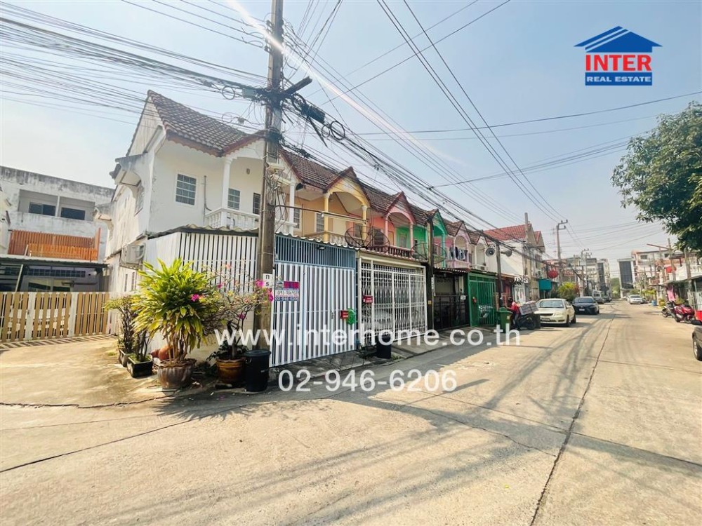 For SaleTownhouseOnnut, Udomsuk : 2 -story townhome, 21 sq.w., Rung Arun Village Soiwachiratham Satit 57 Onnut Road 44, Wachiratham Road, Phra Khanong District, Bangkok