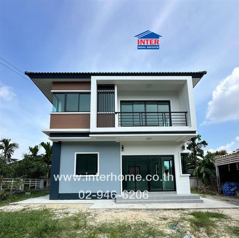 For SaleHousePathum Thani,Rangsit, Thammasat : 2 storey detached house, 150 sq.w., a detached house, Soi Sutthiphan 4 Rangsit-Nakhon Nayok Road Khlong Ha Road, the eastern side of Khlong Luang, Pathum Thani