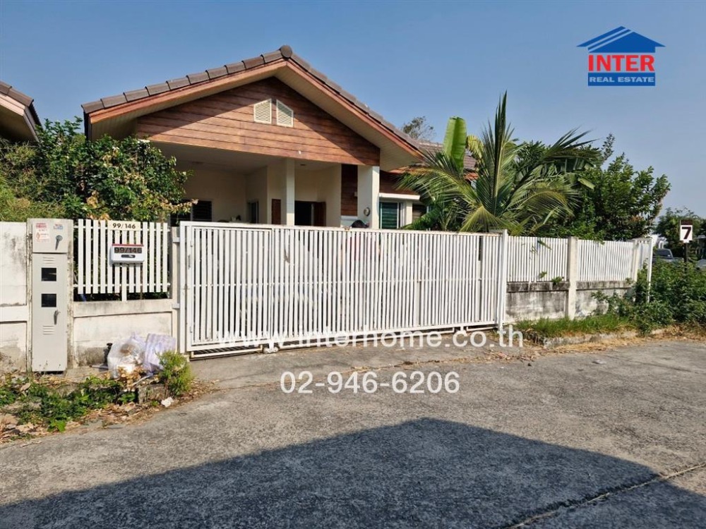 For SaleHousePathum Thani,Rangsit, Thammasat : 1 storey detached house, 108 sq.w. Village, Village Road 345 Ratchaphruek Road, new cut, Lat Lum Kaeo, Pathum Thani