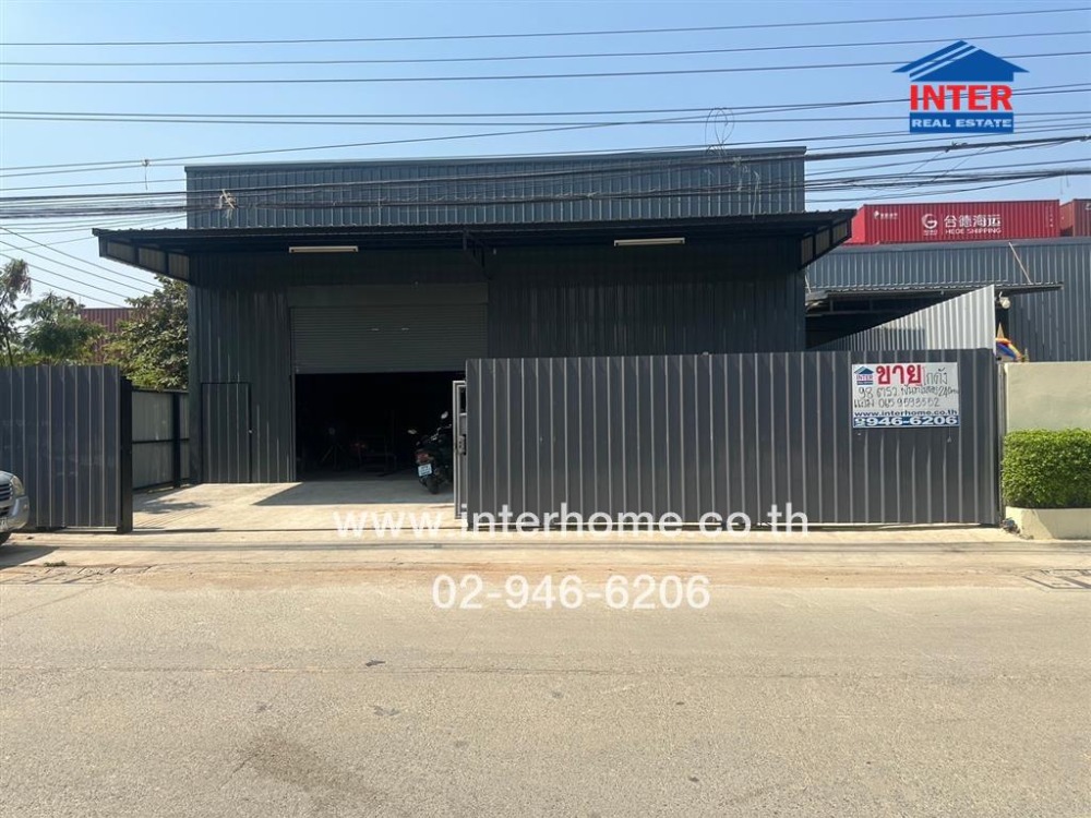 For SaleWarehouseSamut Prakan,Samrong : 1st floor warehouse 98 sq.w. Warehouse near Chularat 3 Hospital Soi Village, Ratchathani 2, Thepharak Road, Bang Na-Trat Road, Bang Phli, Samut Prakan