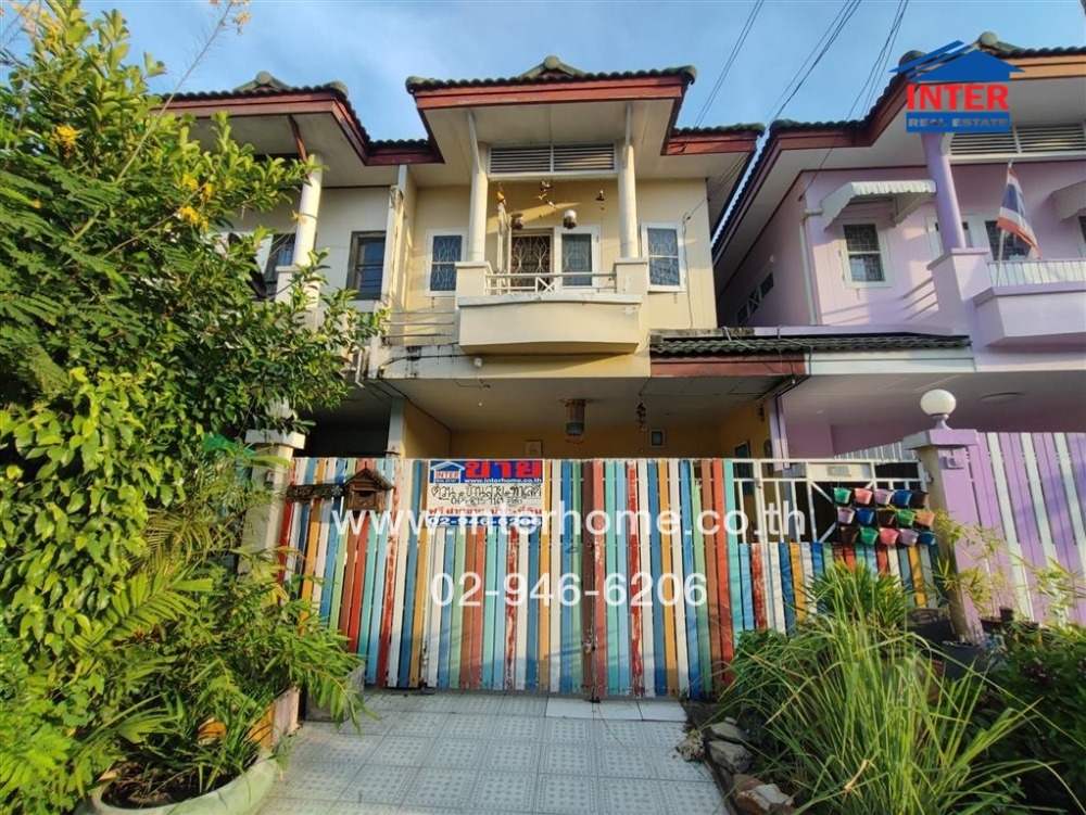 For SaleTownhouseNonthaburi, Bang Yai, Bangbuathong : 2-story townhouse 21.1 sq.w. Village, Di Emerald Park 3, Chaiyaphruek Road, Yothayaphan Road-Nonthaburi, Bang Bua Thong, Nonthaburi