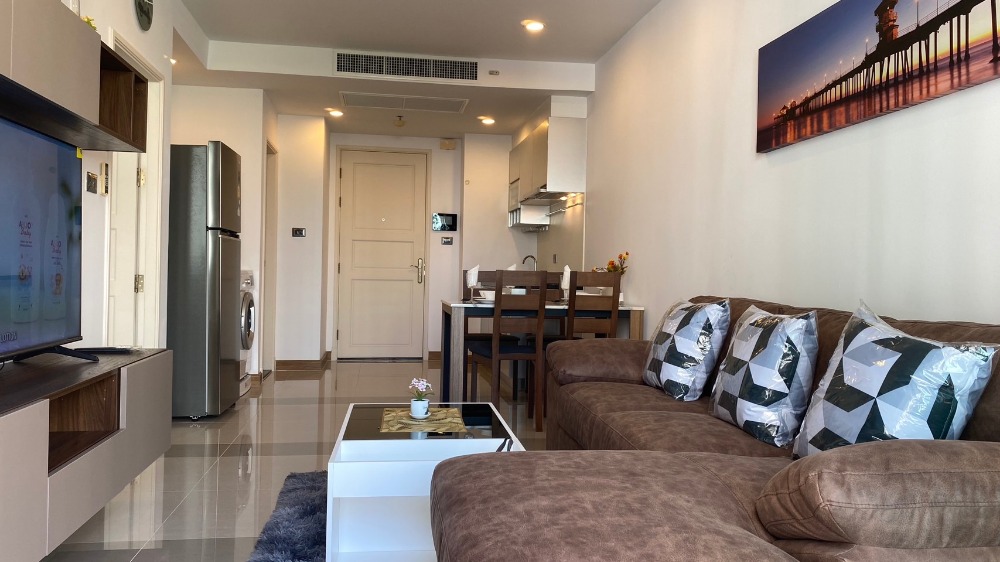 For RentCondoRama9, Petchburi, RCA : Beautiful room, grade A furniture and complete electrical appliances, Condo, Supalai Wellington 1 (Supalai Wellington 1) near the Ministry of Culture for rent.