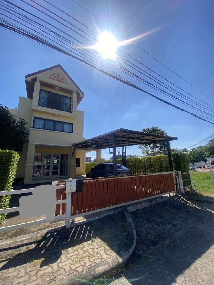 For SaleHouseMin Buri, Romklao : 3 -storey detached house for sale, Phraya Suren 30 Village, Intersection 5, area 53 sq.w. 4 bedrooms, Bang Chan Subdistrict, Min Buri District, Bangkok