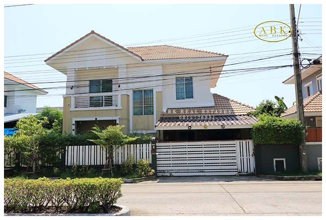 For SaleHouseMin Buri, Romklao : House for sale in Lance Lancer Ram Inthra-Nawamin Near the Pink Line, cheap, only 3.6 million