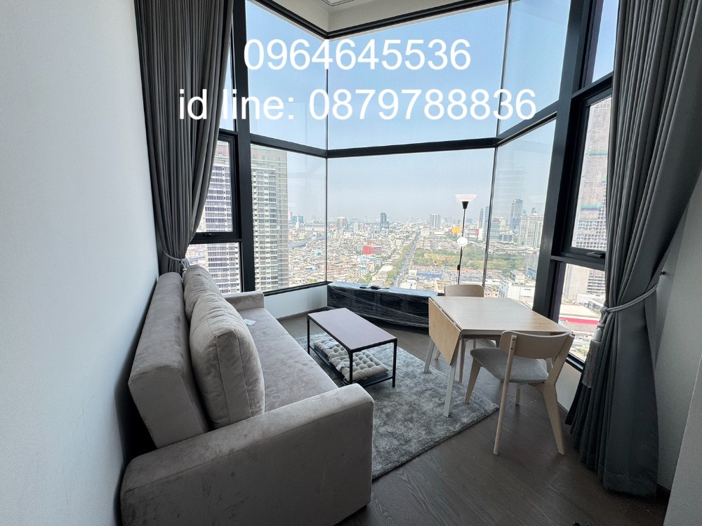 For RentCondoSiam Paragon ,Chulalongkorn,Samyan : Condo for rent, Park Origin Chula-Samyan, Floor 24, Duplex 2 bedrooms, Size 47.00 sq m, Near Samyan Market