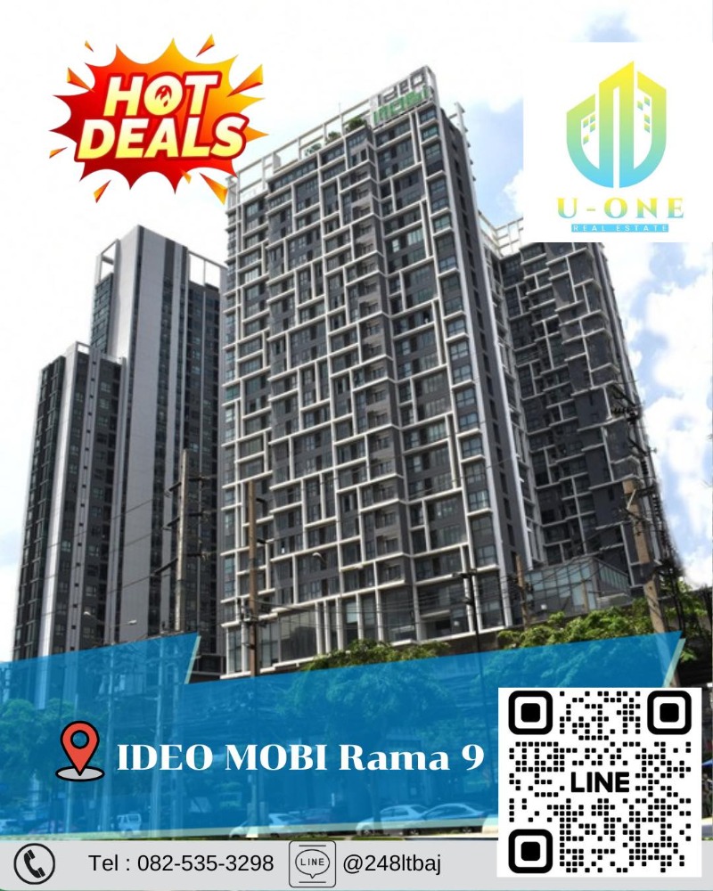 For SaleCondoRama9, Petchburi, RCA : 📍🔥 Condo for sale in Ideo Mobi Rama 9