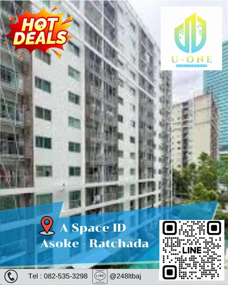 For SaleCondoRama9, Petchburi, RCA : 📍🔥 Condo for sale in Space Asoke - Ratchada (A Space Asoke - Ratchada)