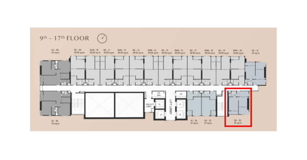 ขายดาวน์คอนโดอ่อนนุช อุดมสุข : [ขายดาวน์] 1 Bed Plus 35 ตรม. ราคารอบ VVIP ตำแหน่งหายาก Apsire Onnut Station